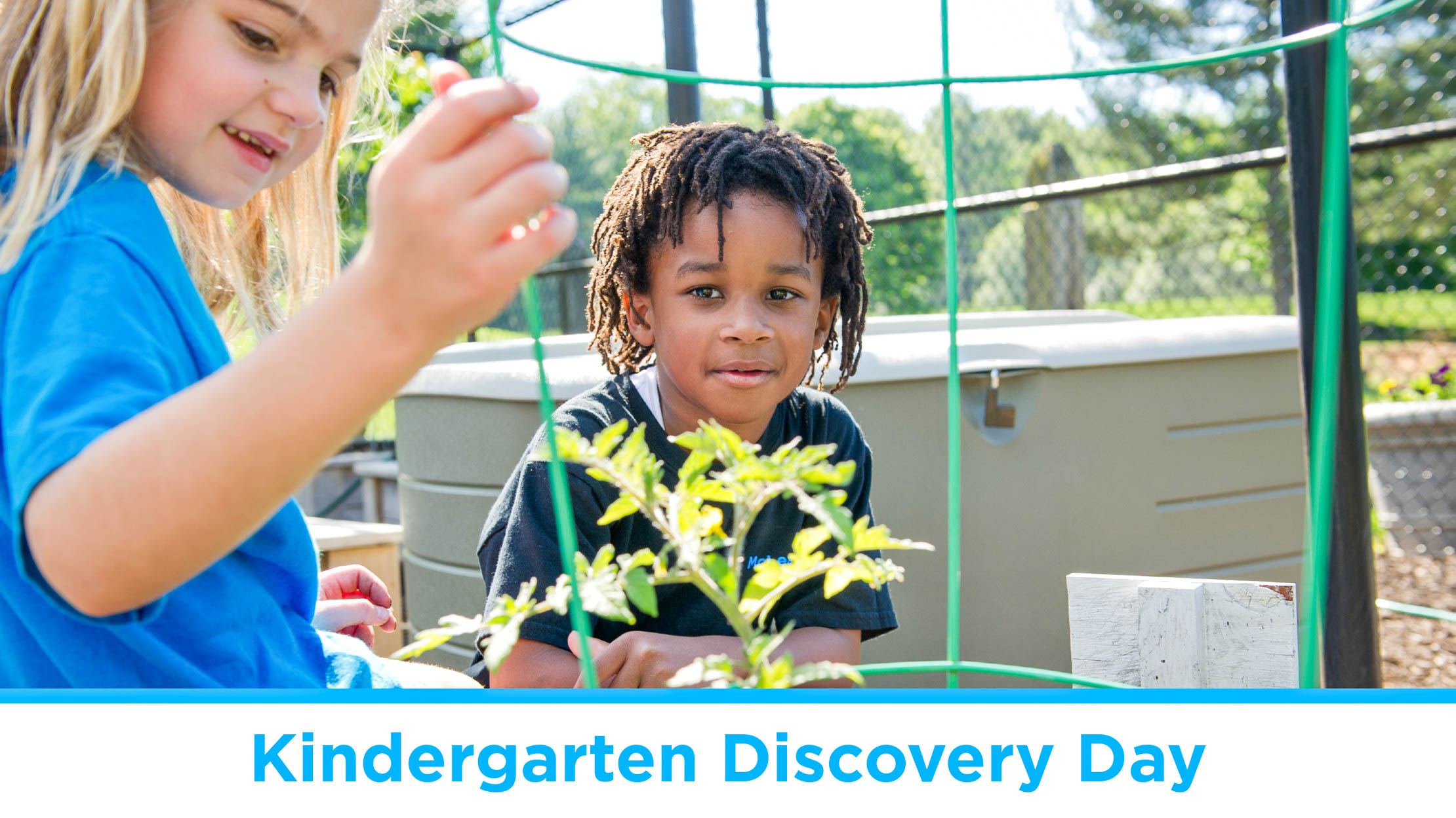 Kids garden during Kindergarten Discovery Day