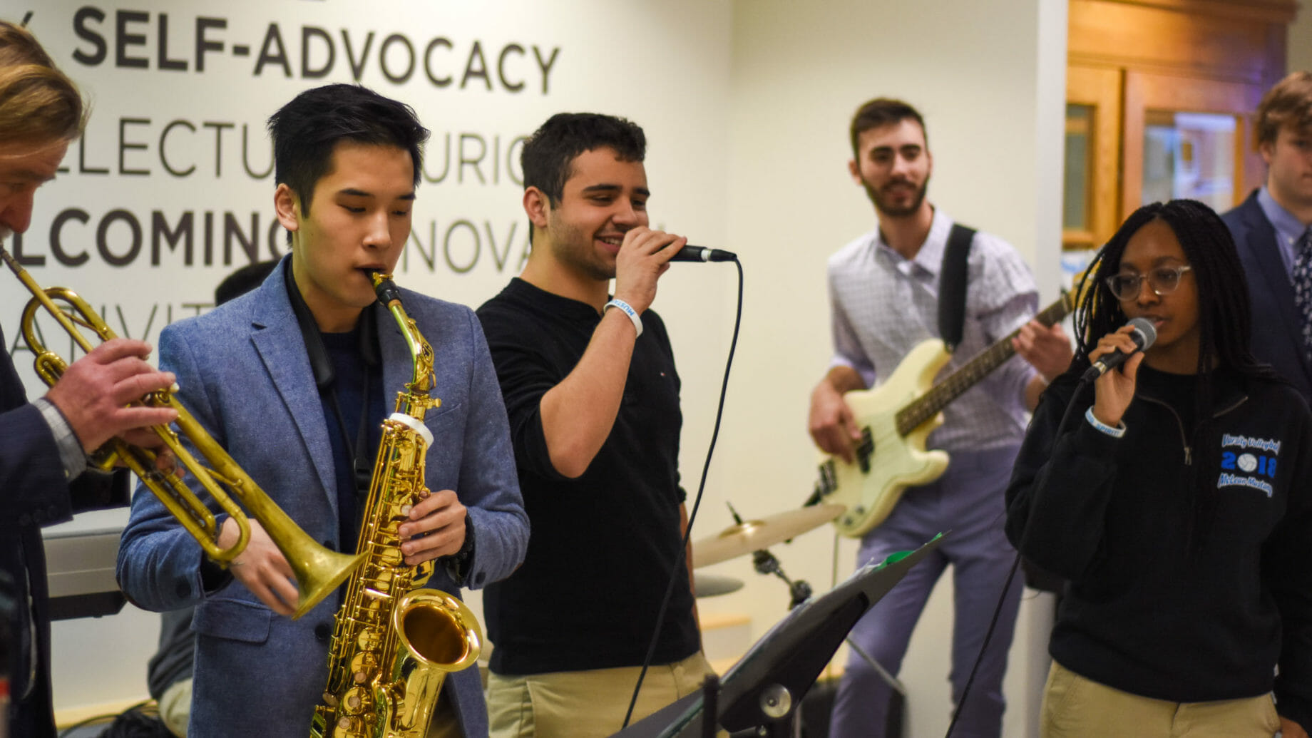Students Performing Jazz Music