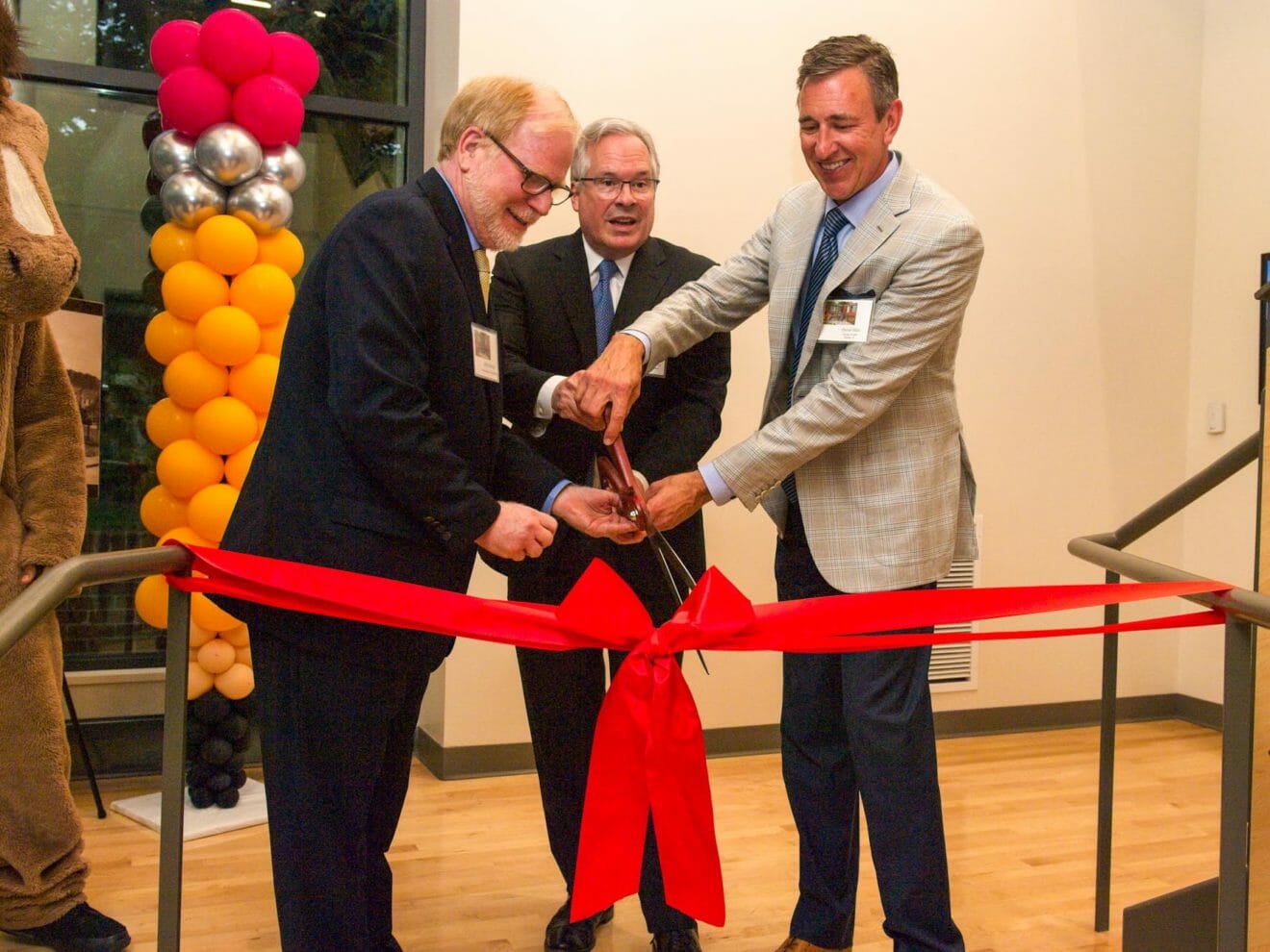 Trustees cut ribbon at school event