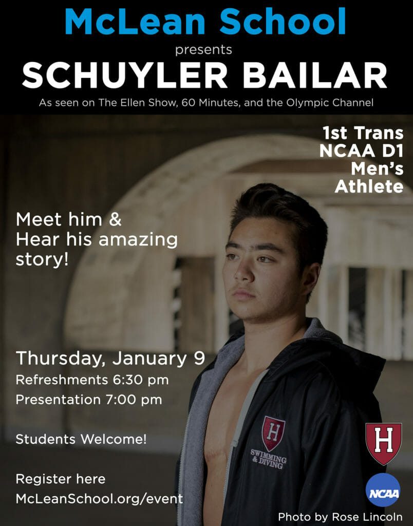Schuyler Bailar Event Poster
