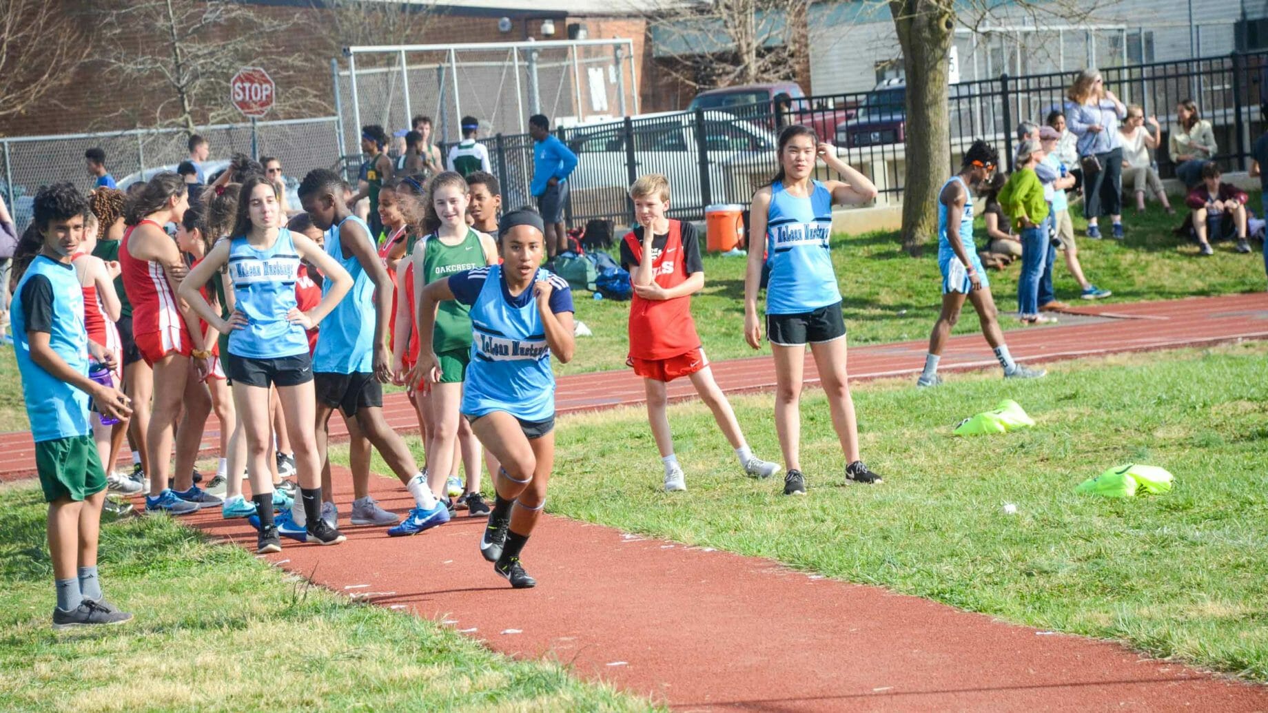 Students Running Track