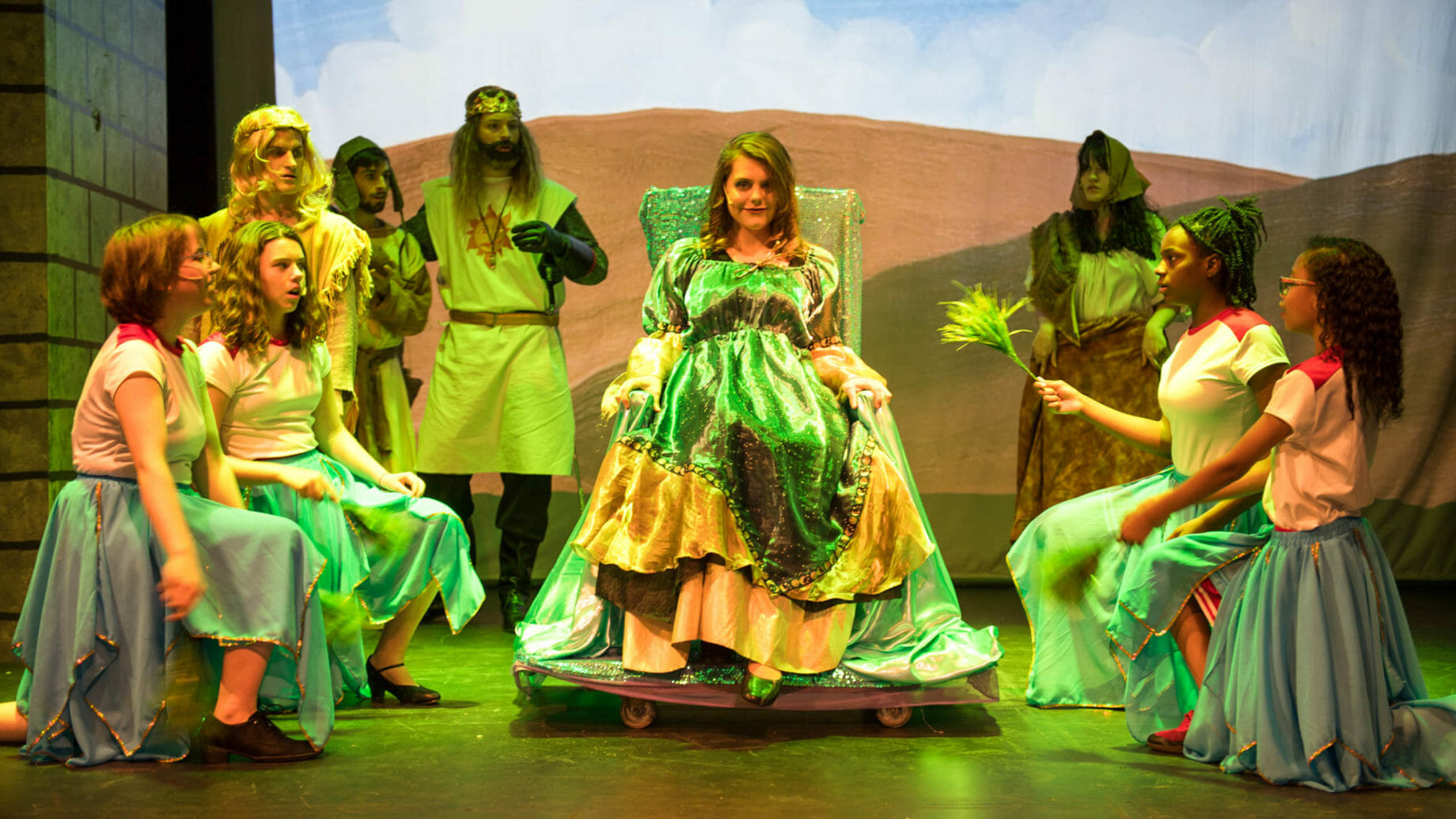 Students Performing in Play