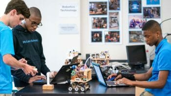 Students Working on Laptops