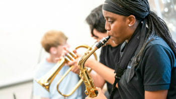 School Orchestra Performing