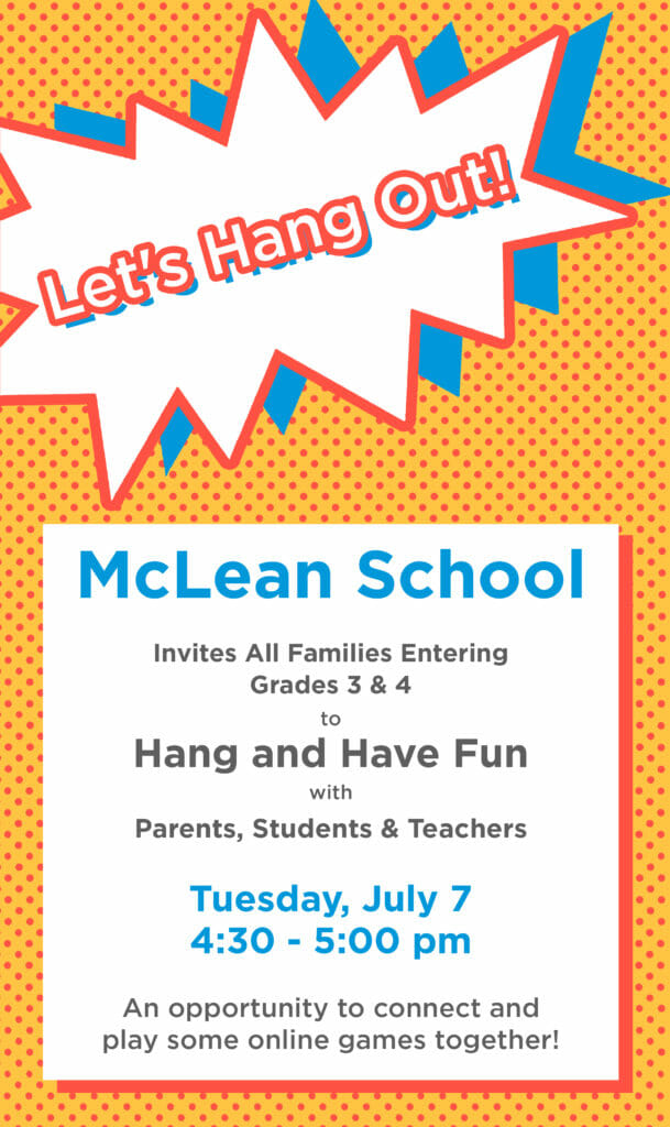 Let’s Hang Out for Grades 3 & 4 Family Game Time!
