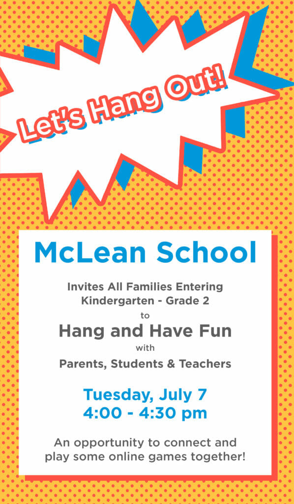 Let’s Hang Out for K-2 Family Game Time!