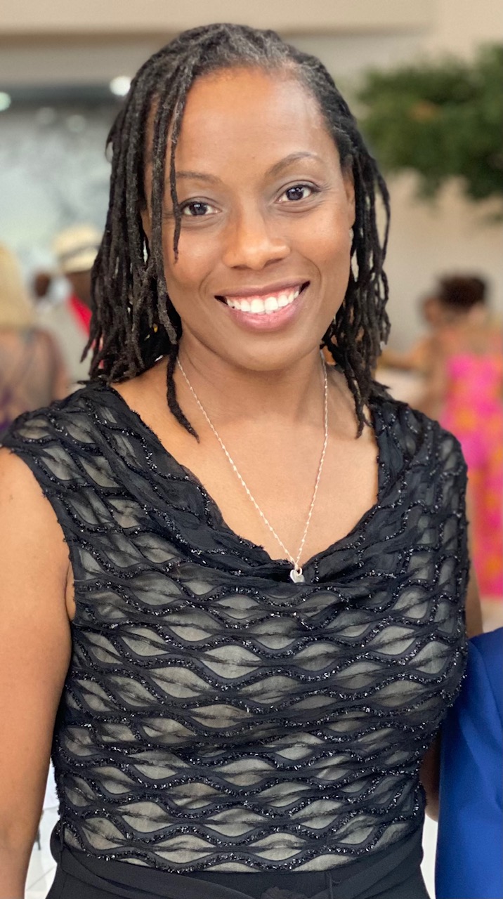 Terri Hamm, kindergarten teacher at McLean School, smiles at camera