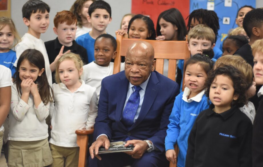Congressman John Lewis with McLean School students.